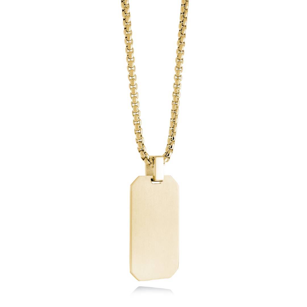 BEVEL EDGE DOG TAG PENDANT