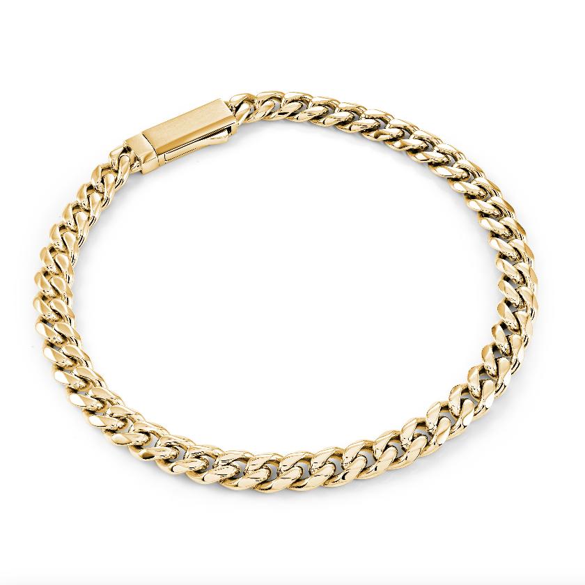 4.6MM CURB KEY-CLASP BRACELET