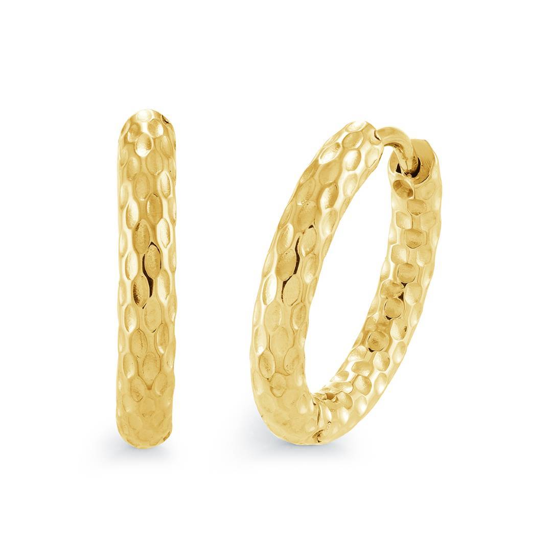 17.5MM ETCHED HOOPS