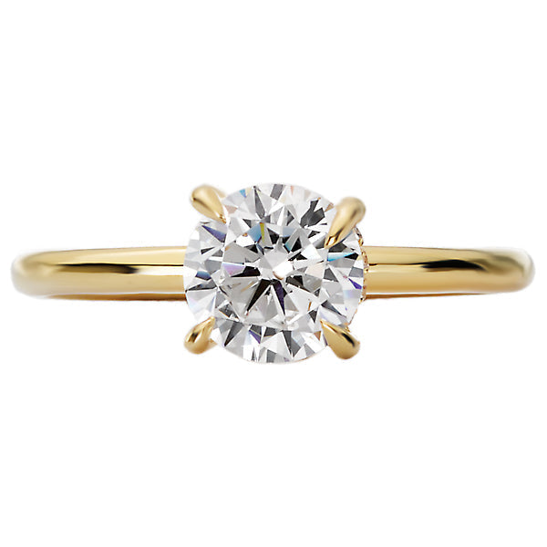 Diamond Hidden Halo Engagement Ring