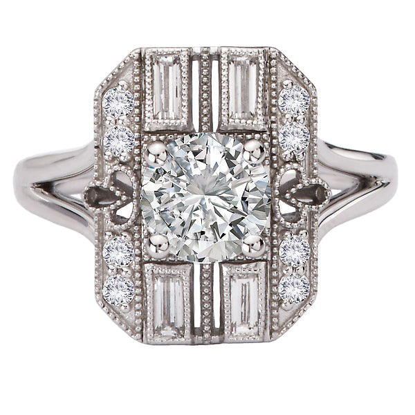Semi-Mount Diamond Engagement Ring
