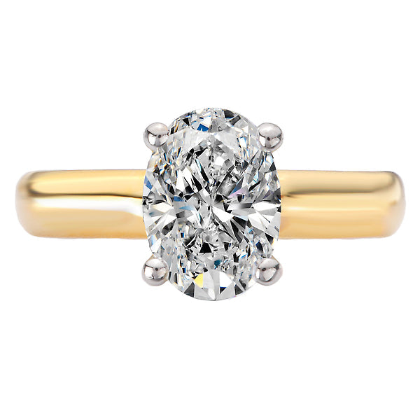 Hidden Halo Semi-Mount Diamond Engagement Ring