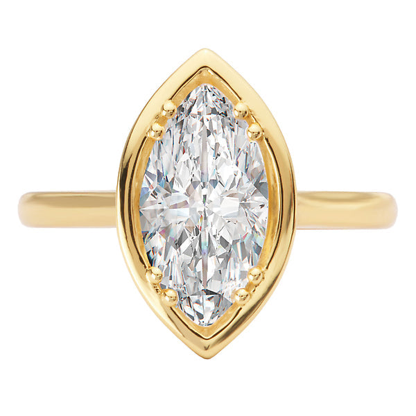 Hidden Halo Semi-Mount Engagement Ring