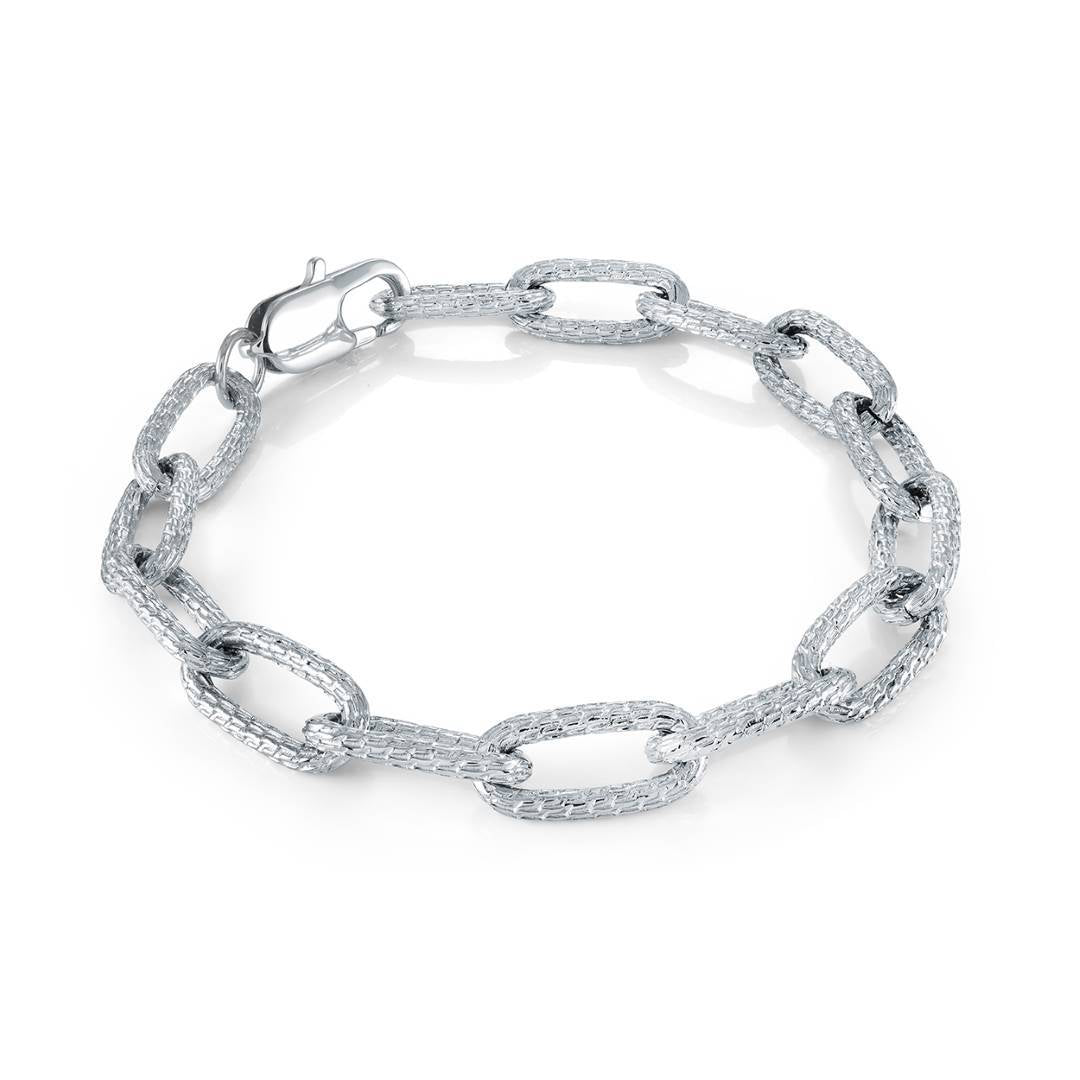 8MM-OVAL DIA-CUT BRACELET
