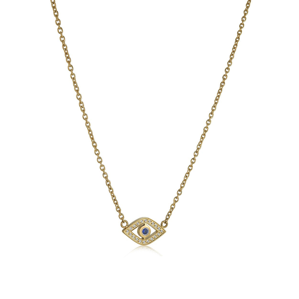 CZ EVIL EYE NECKLACE