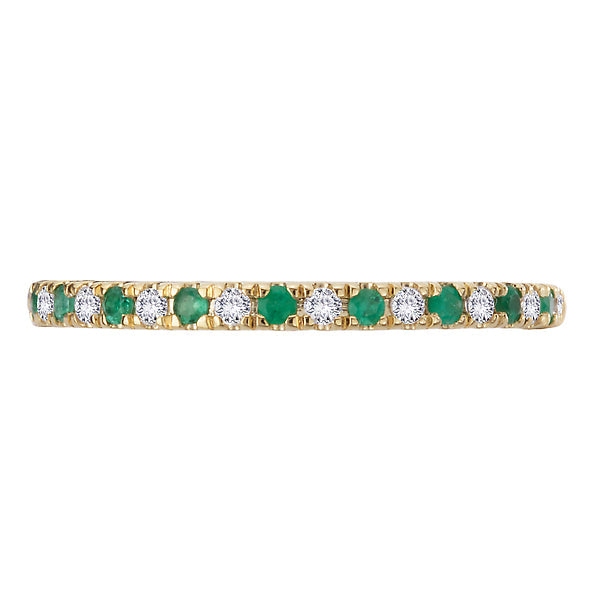 Diamond and Emerald Fashion Ring