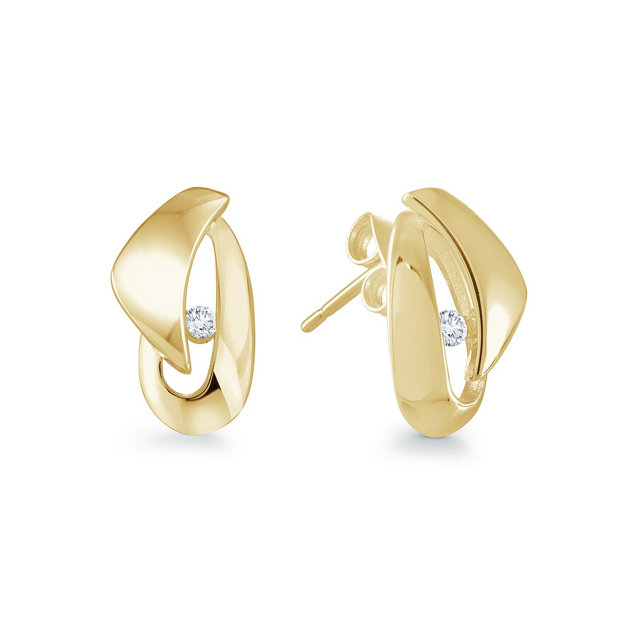 SINGLE CZ EARRINGS