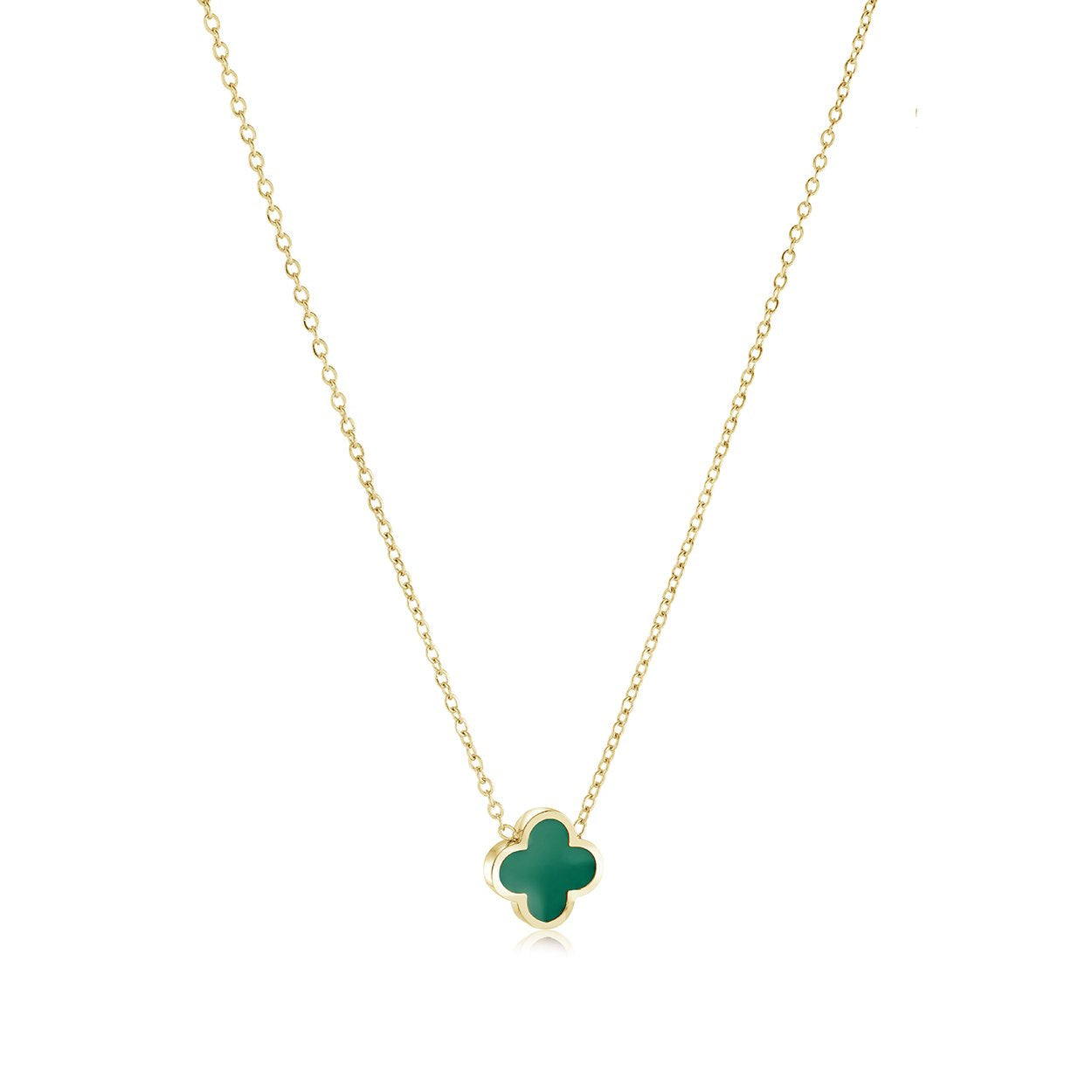 ENAMEL CLOVER PENDANT