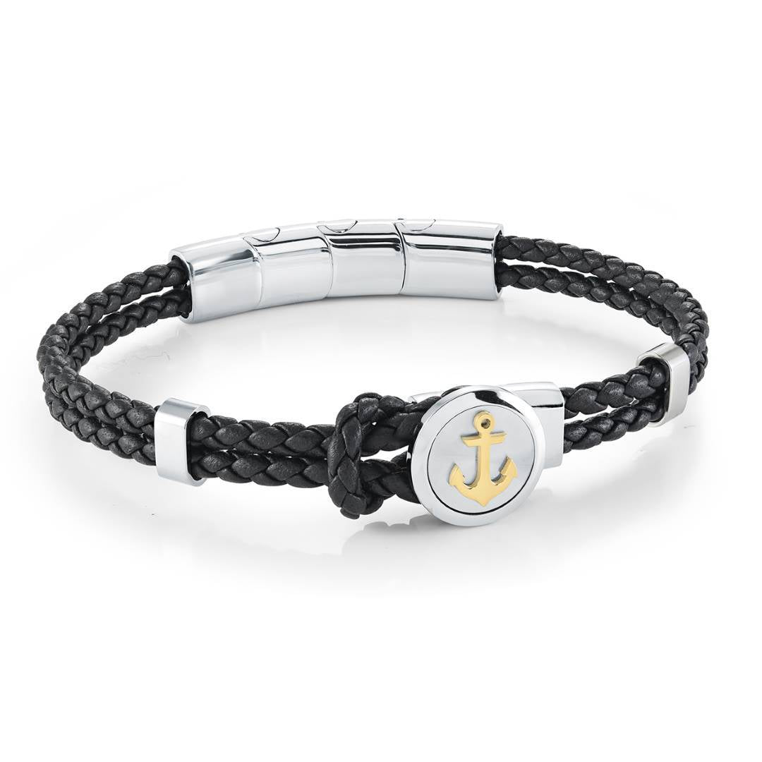 ANCHOR LEATEHR BRACELET