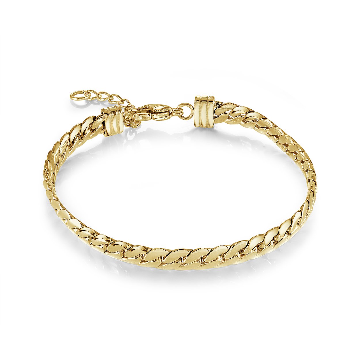 6MM-FLAT CURB BRACELET