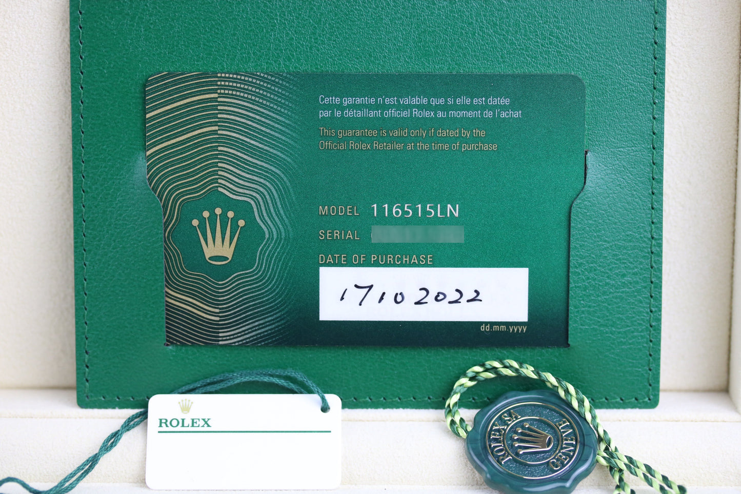 2022 ROLEX 116515LN Daytona Oysterflex Meteorite Dial with Box & Papers