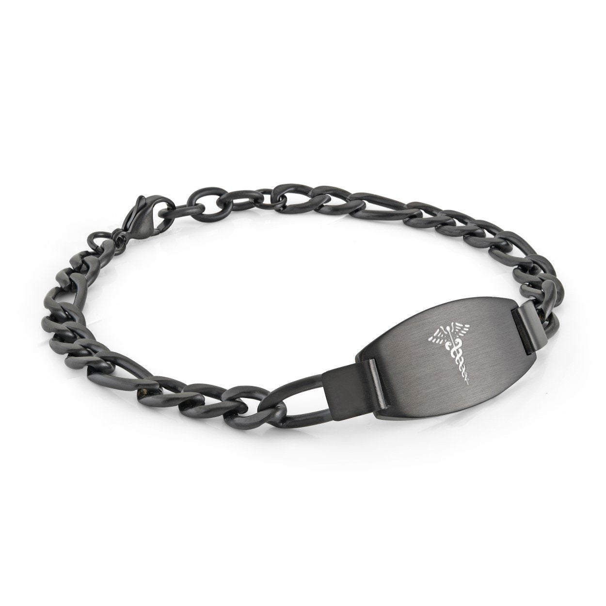 6MM FIGARO LINK MEDIC ALERT BRACELET