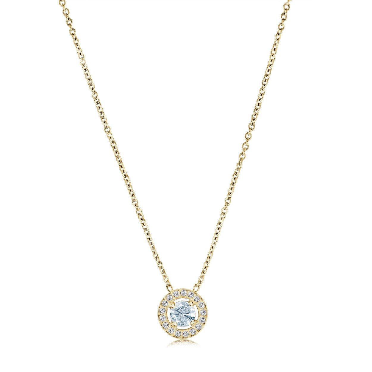 CIRCLE HALO NECKLACE