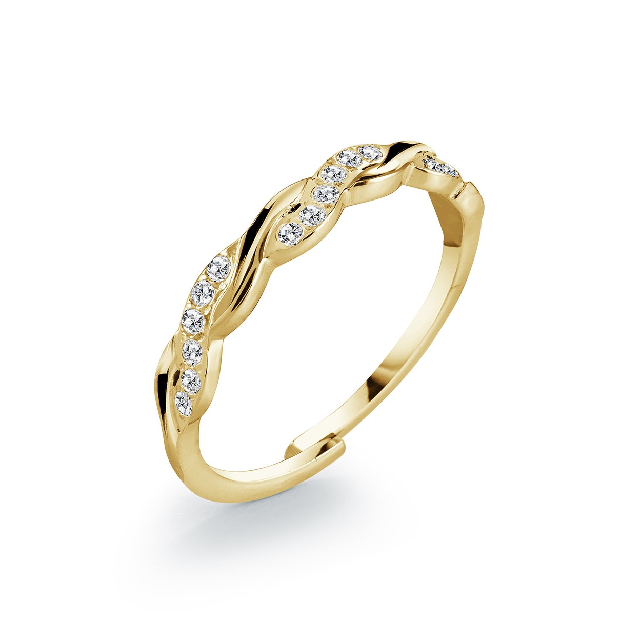 CZ TWIST RING