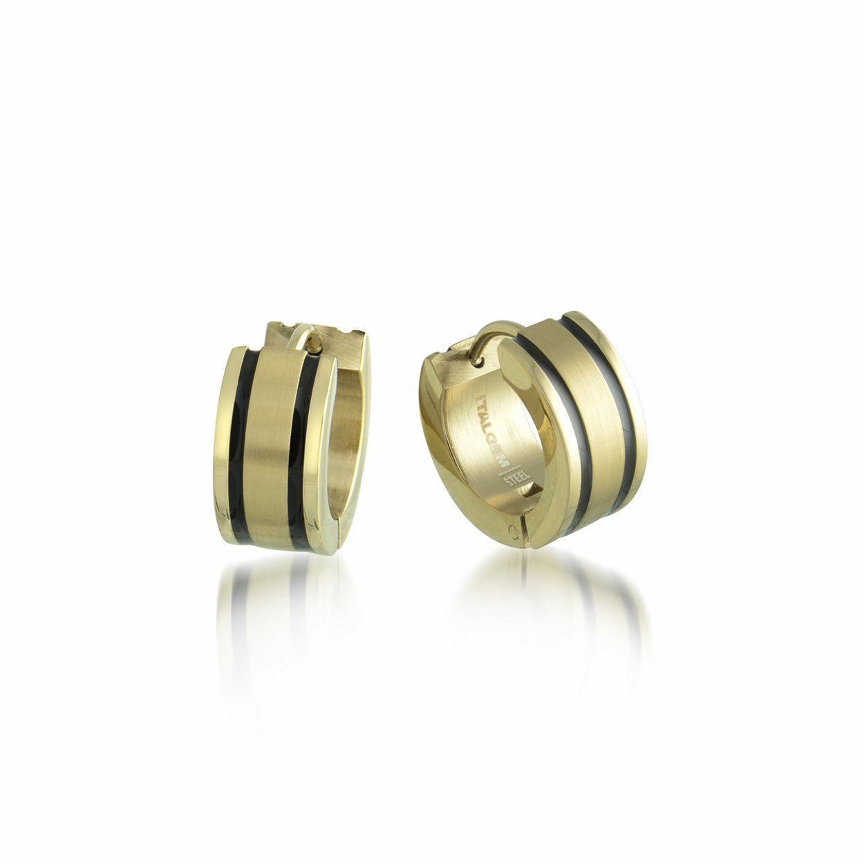 9MM TWO STRIPE EARRINGS