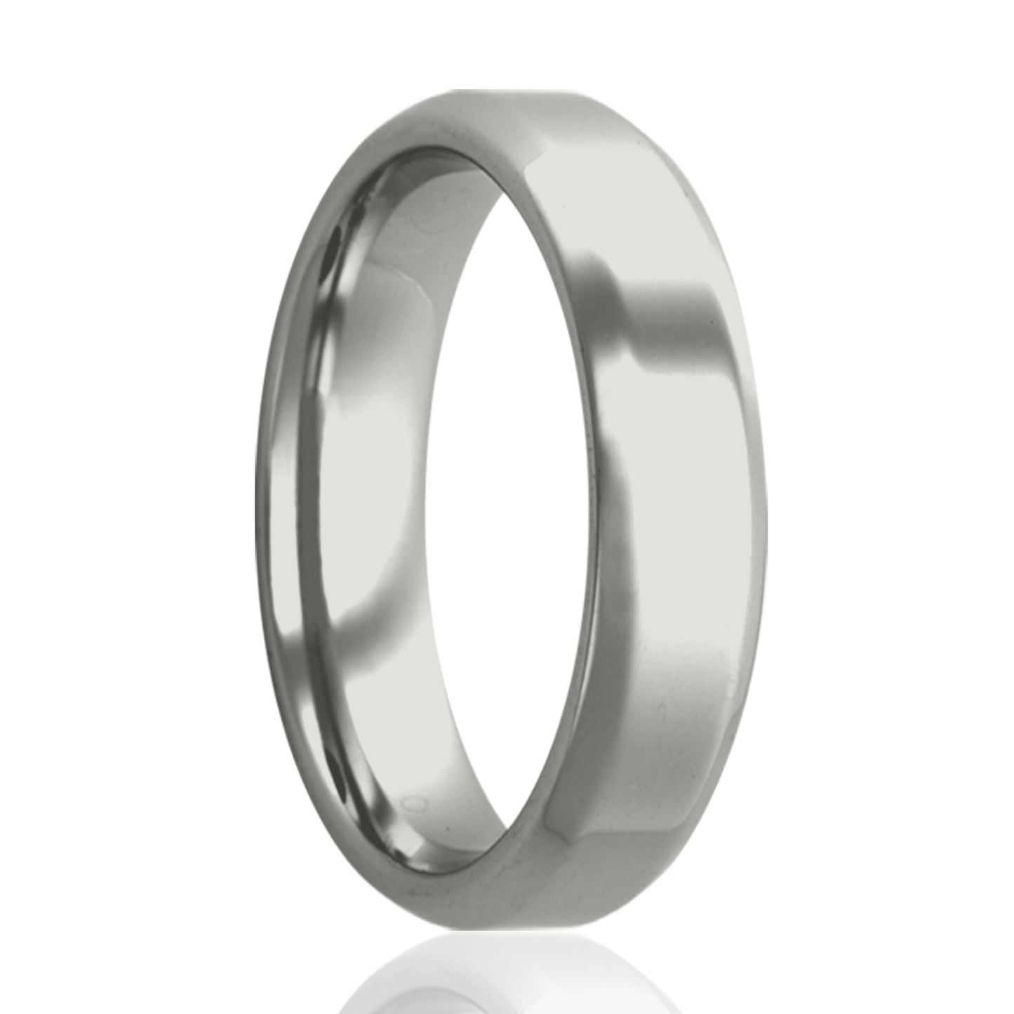 Cobalt Comfort Fit Polished Edge Ring