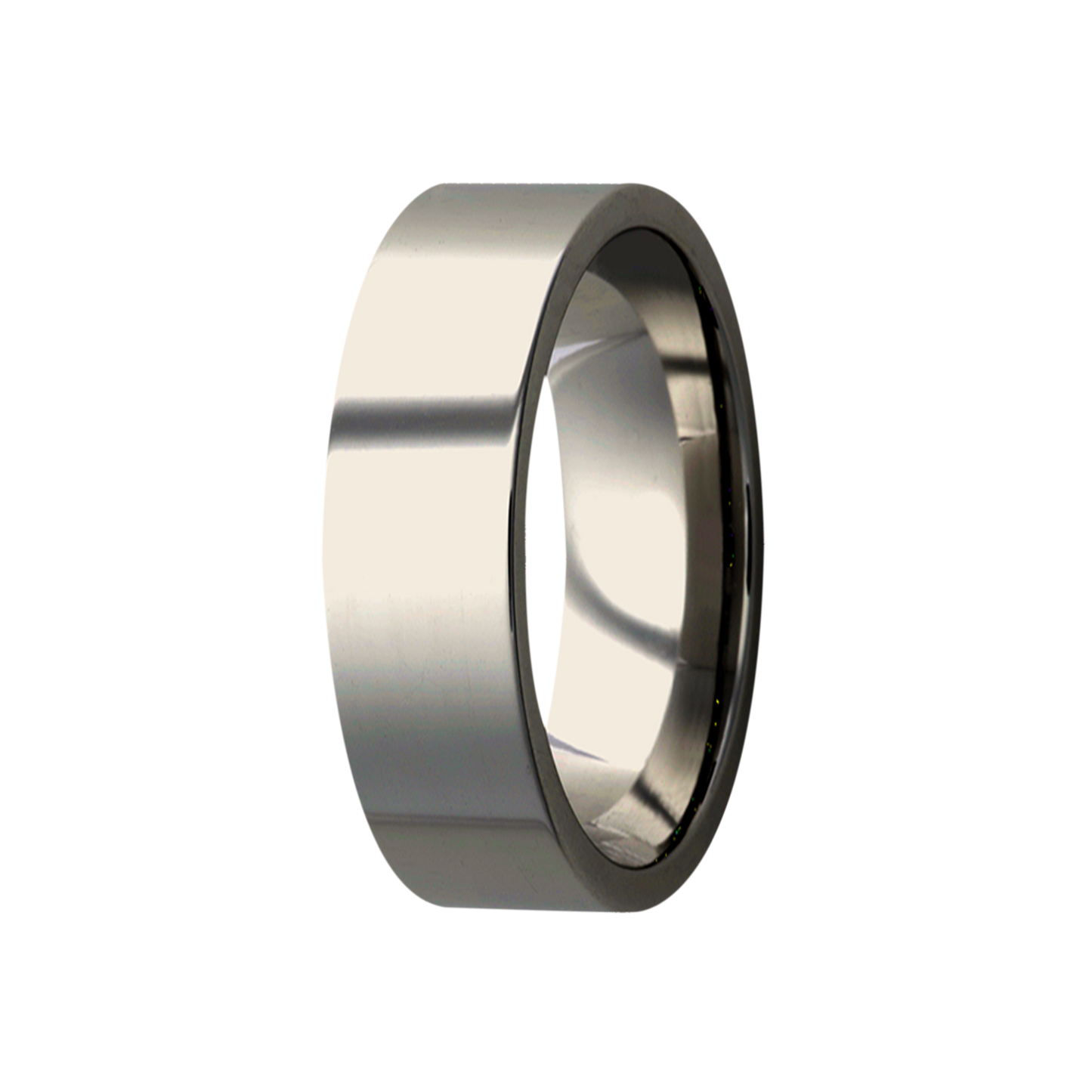 Titanium Comfort Fit Polished Ring - Fast Delivery