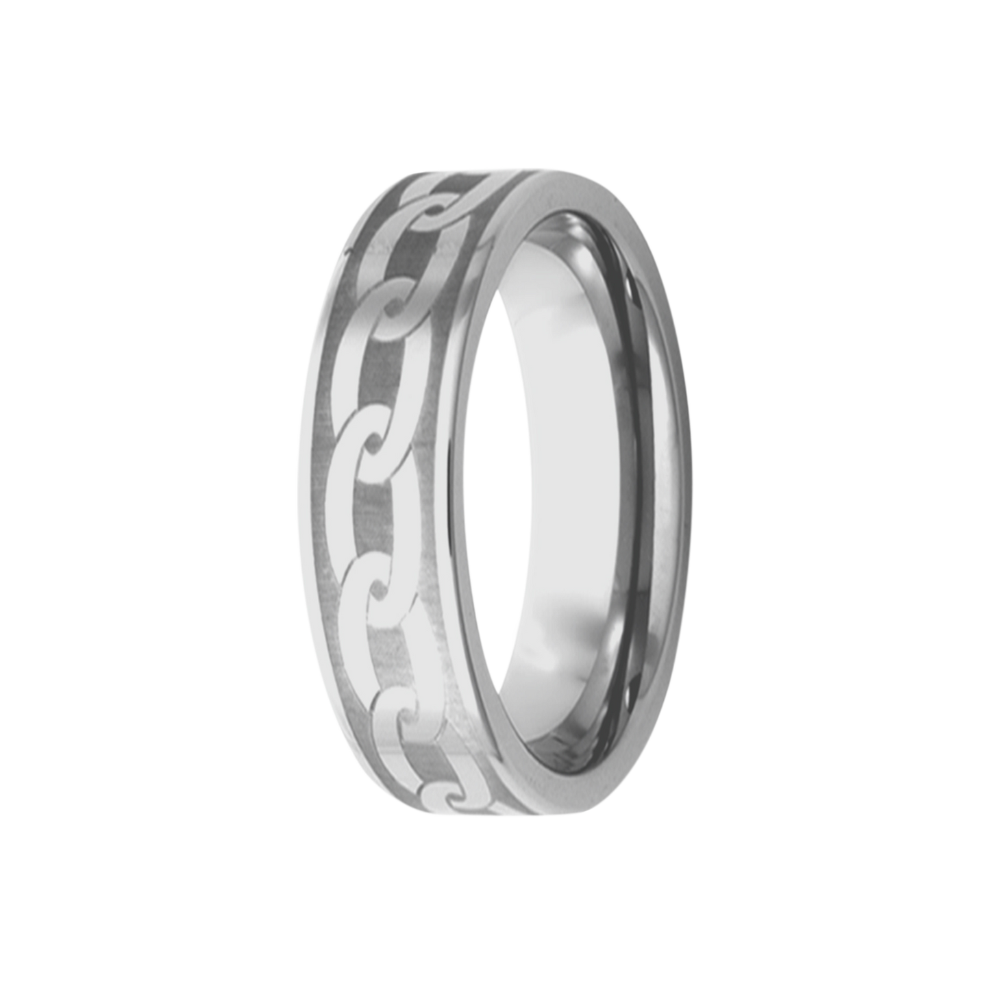 Tungsten Comfort Fit Ring with Polished Finish