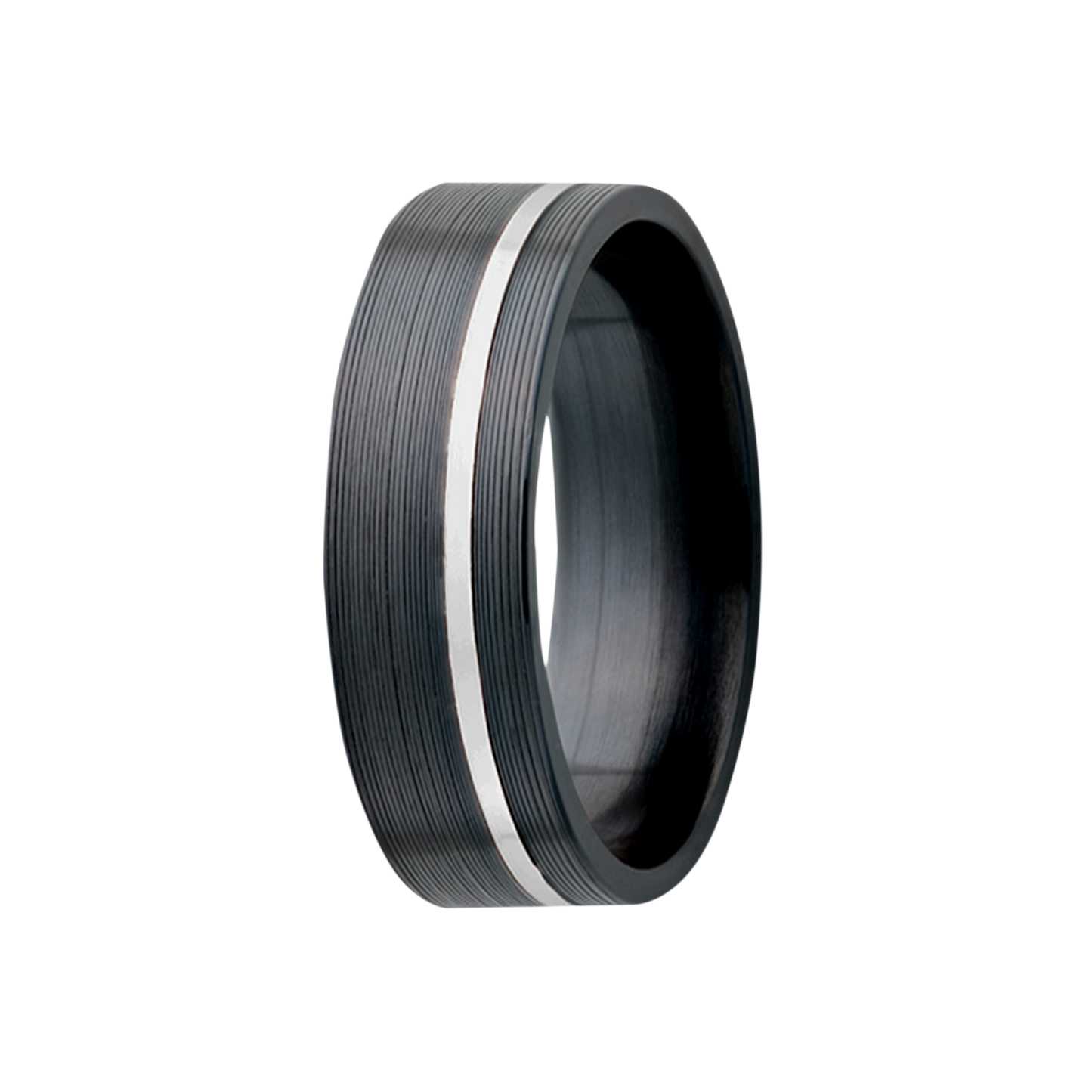 Zirconium Black Flat Comfort Fit Machine Finish
