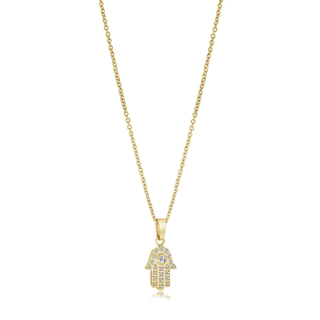 CZ HAMSA PENDANT