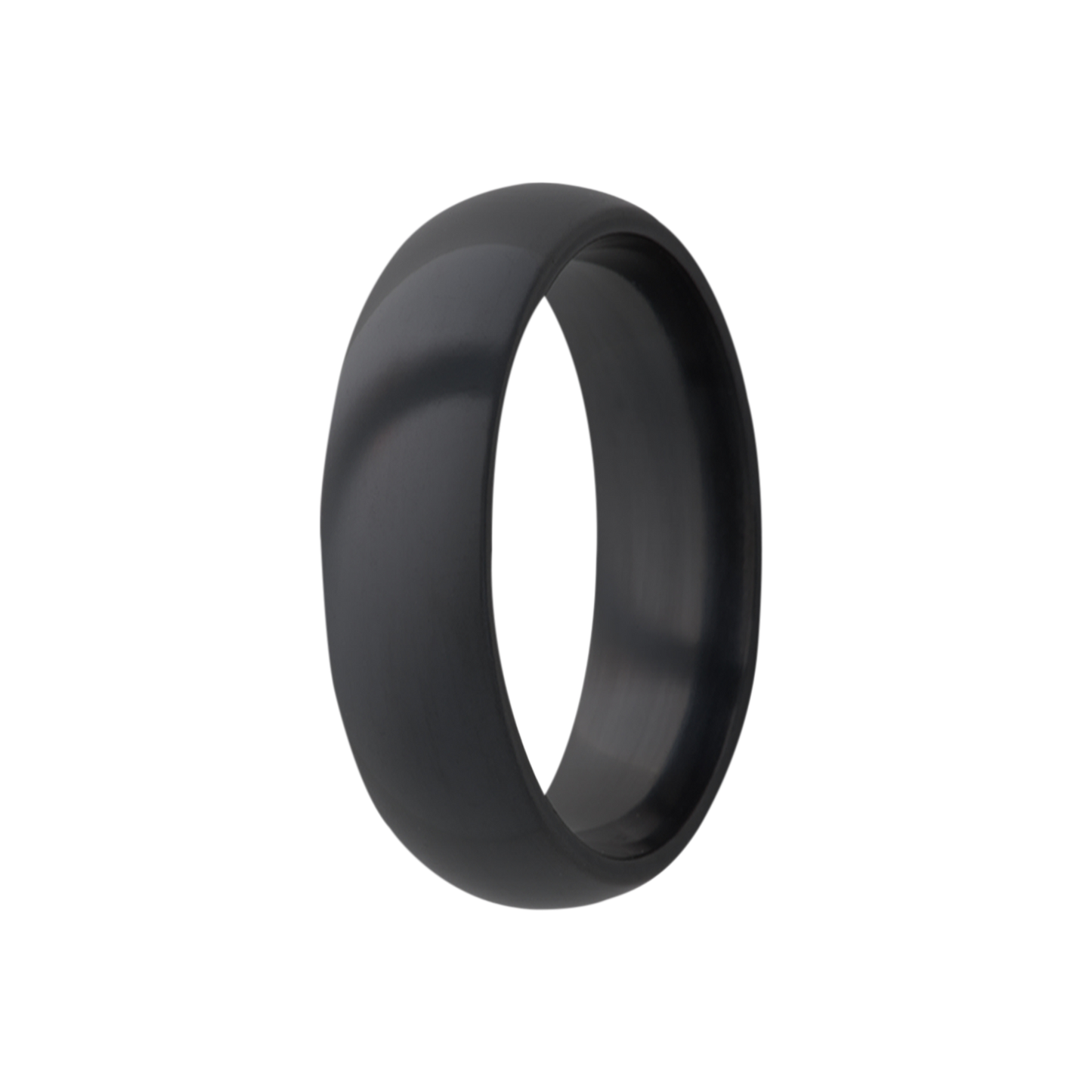 Zirconium Comfort Fit Polished Dome Ring