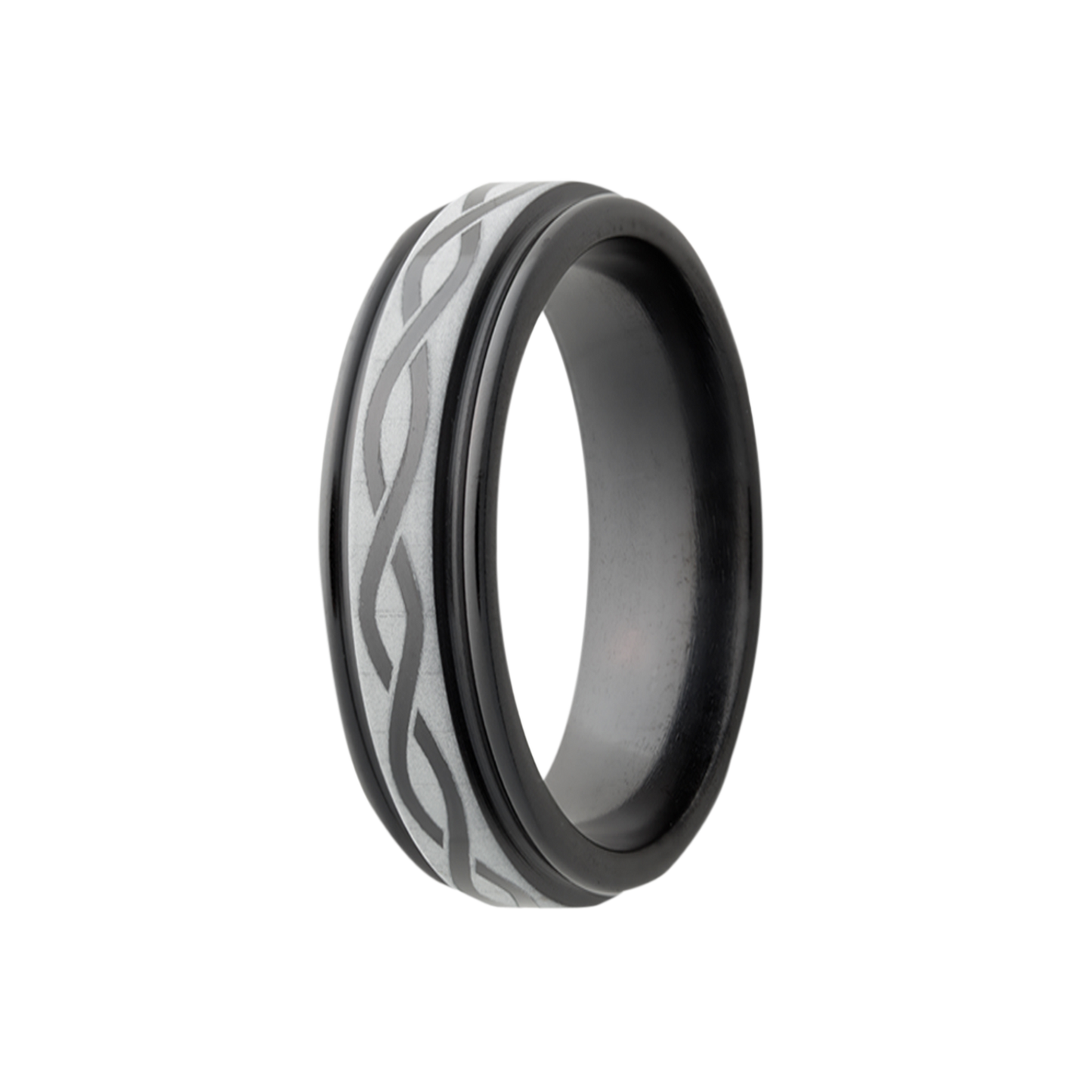 Zirconium Comfort Fit Polished Infinity Ring