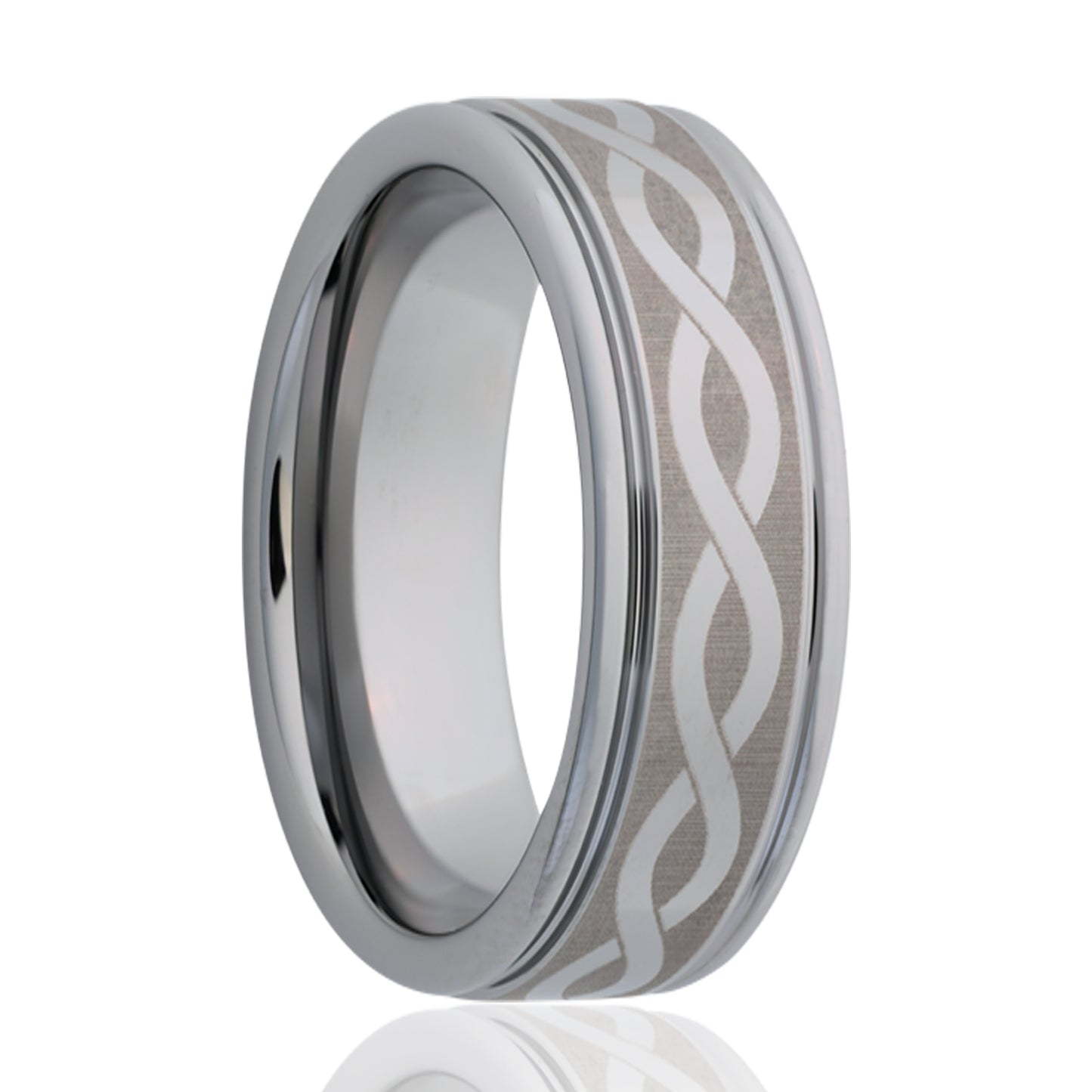 Cobalt Comfort Fit Polished Infinity Ring