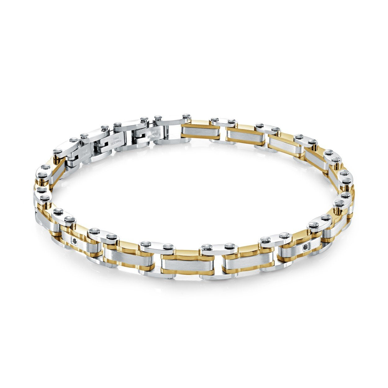 6MM 2-TONE CZ BRACELET
