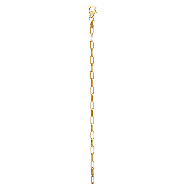 Italian Gold Plated Paperclip Necklace
