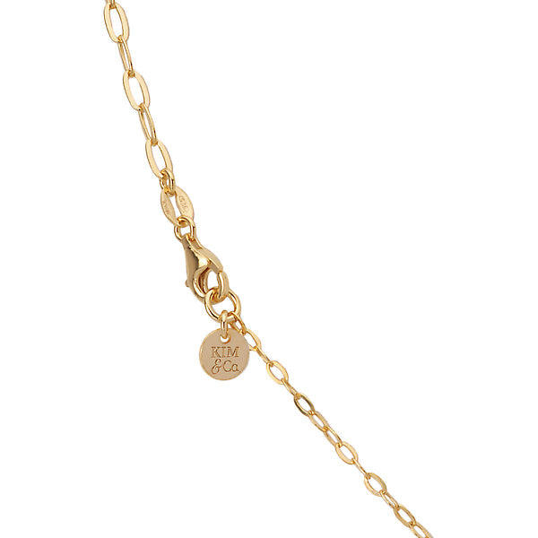 Italian Gold Plated Sterling Silver Pearl Necklace