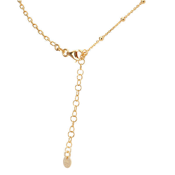 Italian Paperclip Bead Necklace