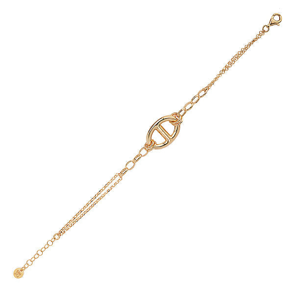 Italian Gold Plated Mariner Bracelet