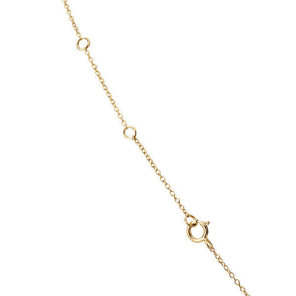 14kt Gold Plated Turquoise Enamel Necklace