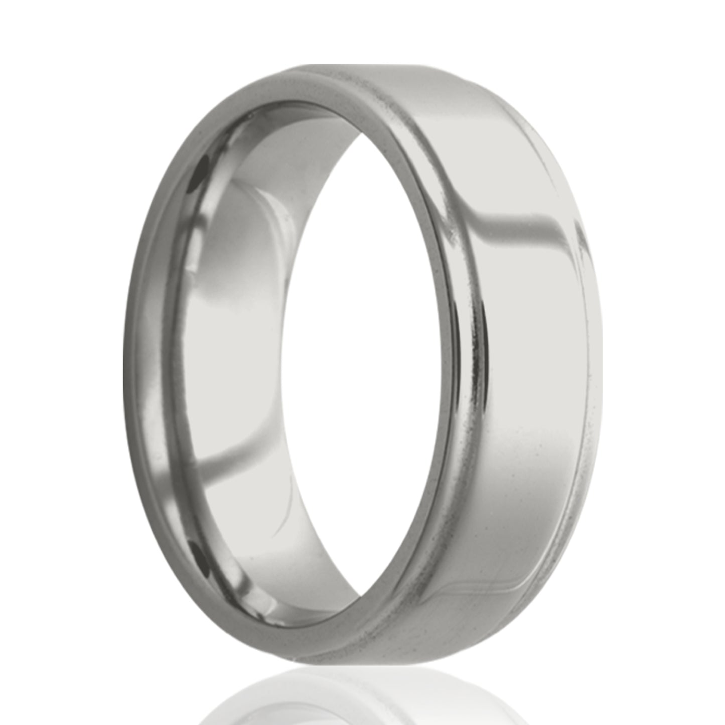 Cobalt Comfort Fit Polished Edge Ring