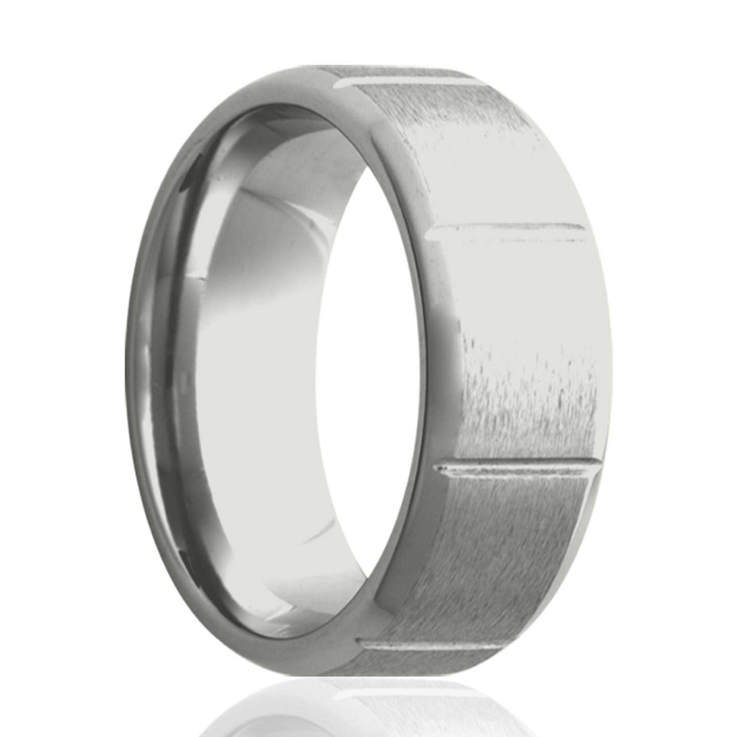 Cobalt Comfort Fit Ring with Satin Finish