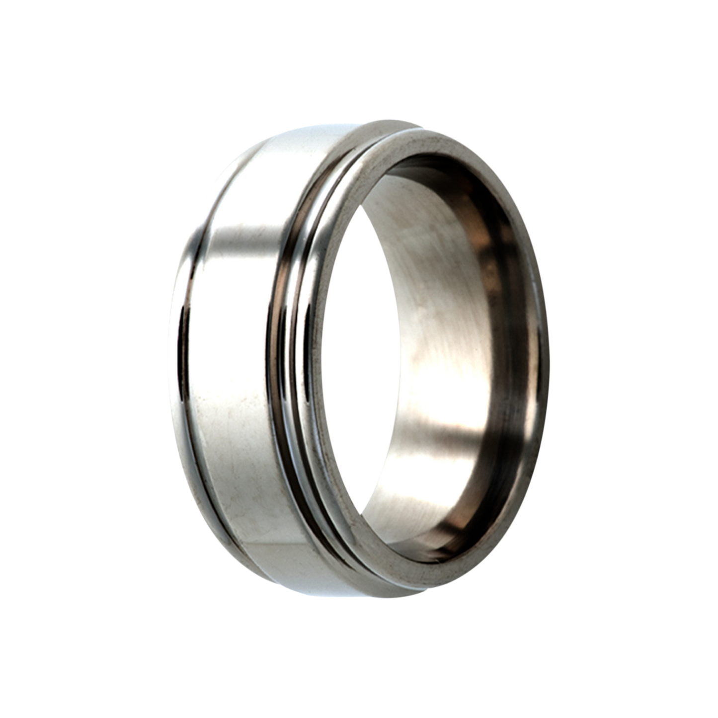 Tungsten Grooved Edge Ring - Polished Finish