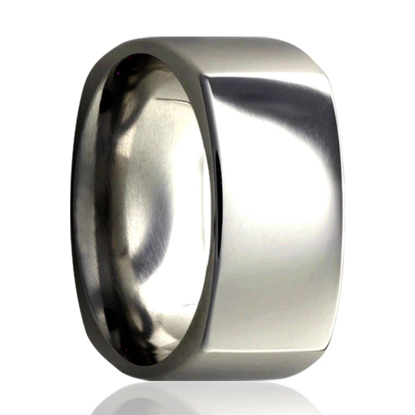 Titanium Comfort Fit Polished Square Ring