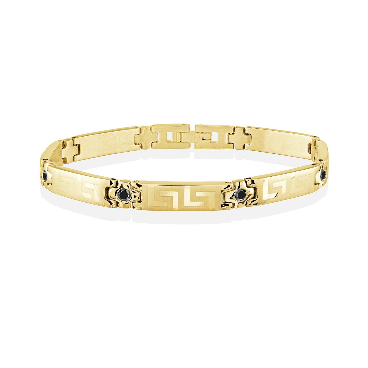 GREEK KEY GEM BRACELET