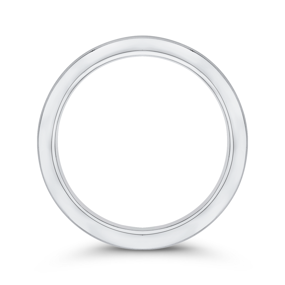 Plain Wedding Band in 14K White Gold