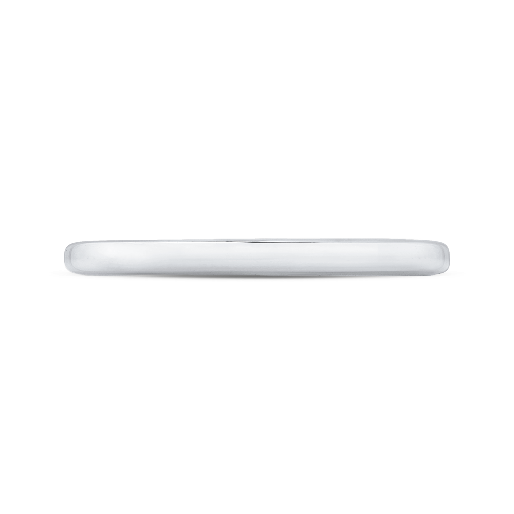 Plain Wedding Band in 14K White Gold