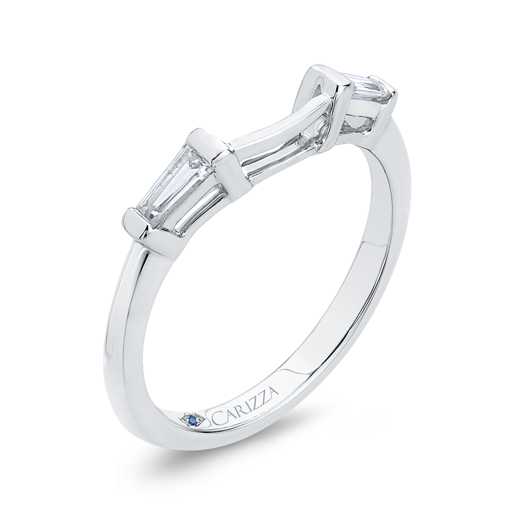 Baguette Cut Diamond Wedding Band in 14K White Gold