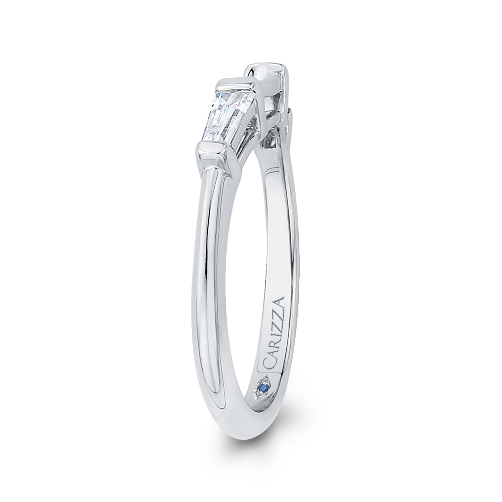 Baguette Cut Diamond Wedding Band in 14K White Gold