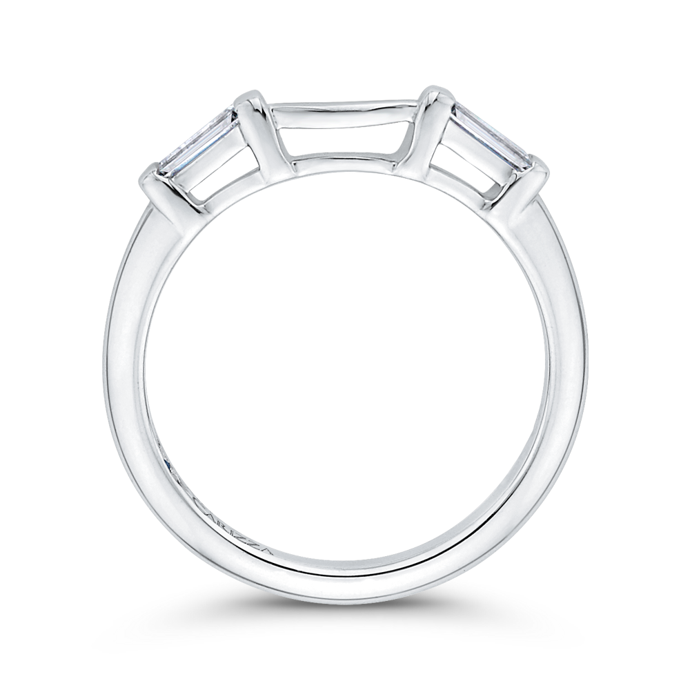 Baguette Cut Diamond Wedding Band in 14K White Gold