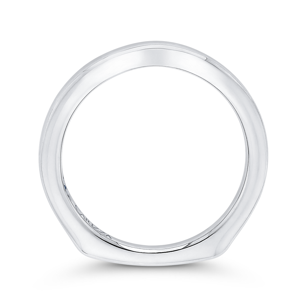 Plain Wedding Band in 14K White Gold