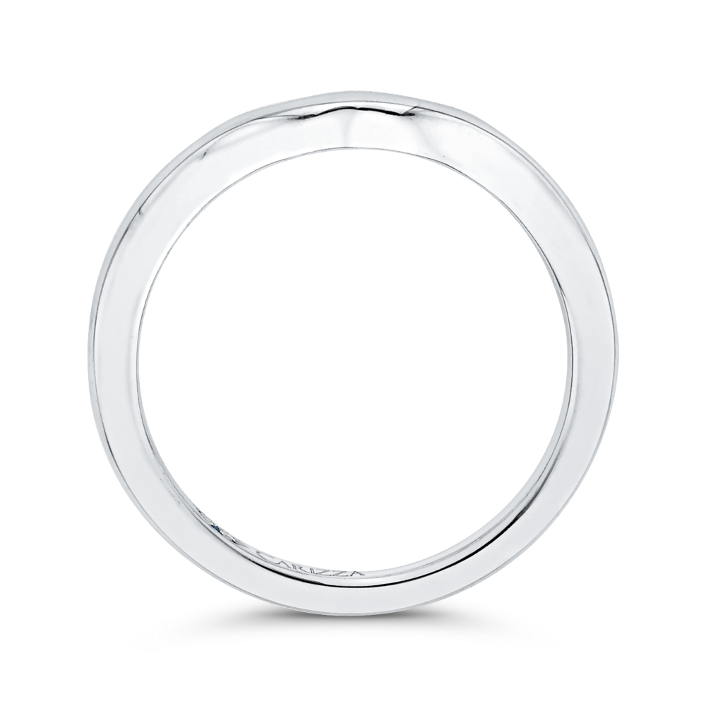 Plain Wedding Band in 14K White Gold