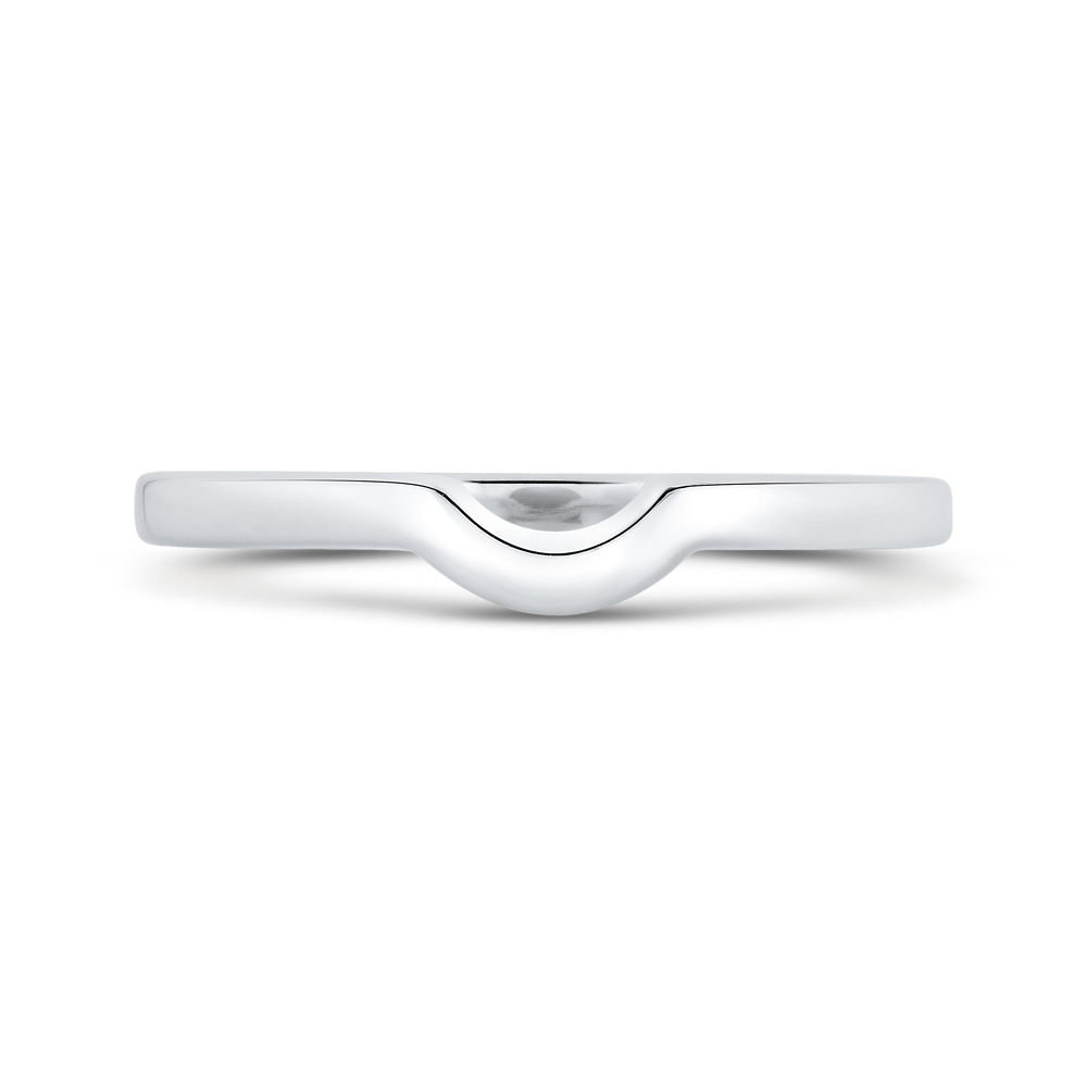 Plain Wedding Band in 14K White Gold