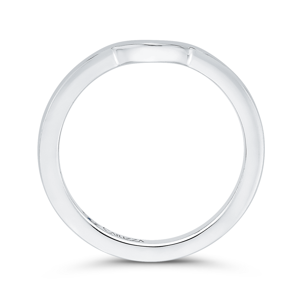 Plain Wedding Band in 14K White Gold