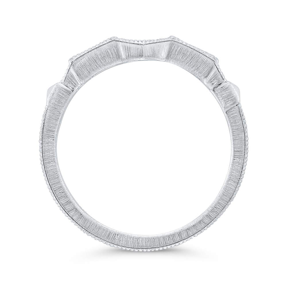 Baguette Cut Diamond Wedding Band in 14K White Gold