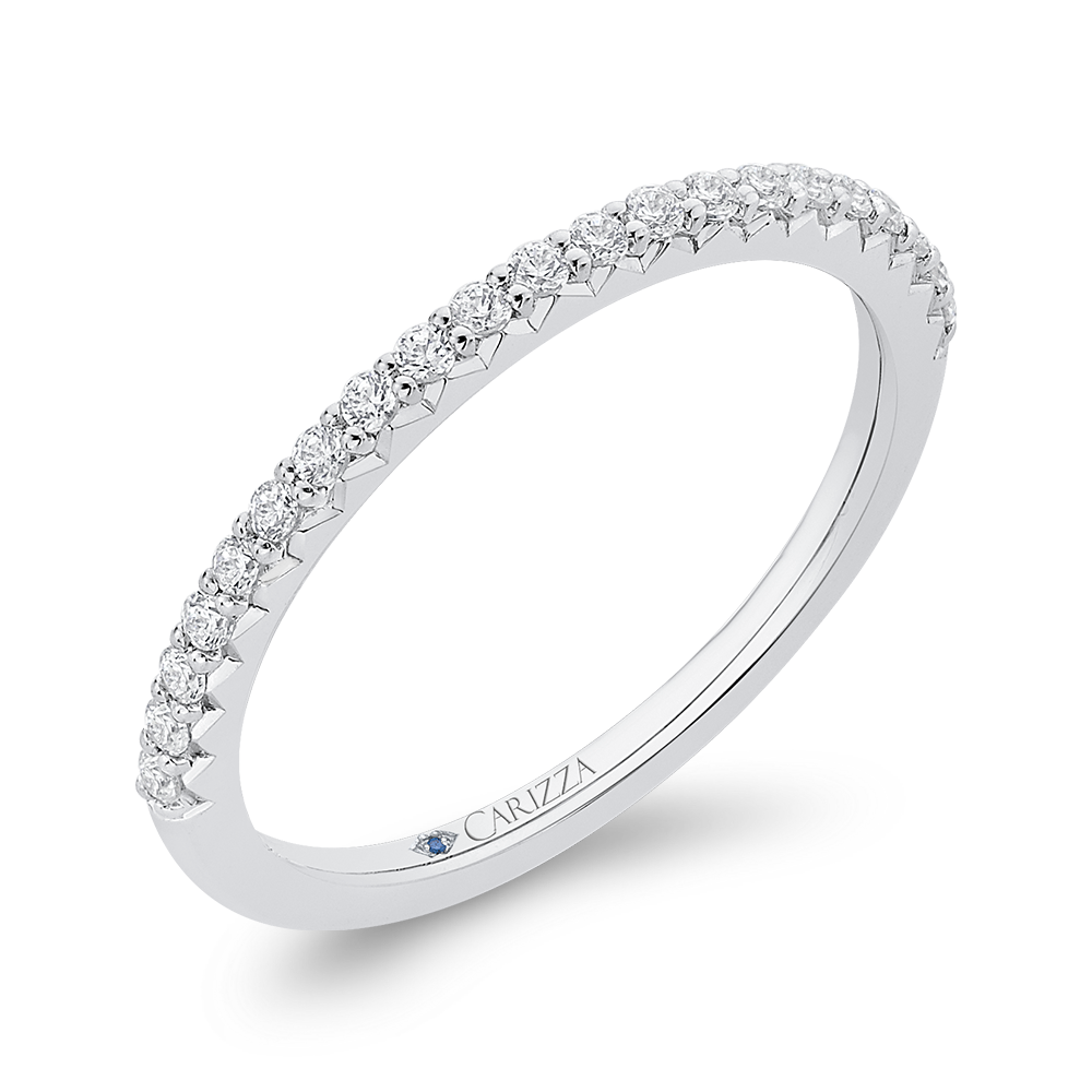 Diamond Half-Eternity Wedding Band in 14K White Gold