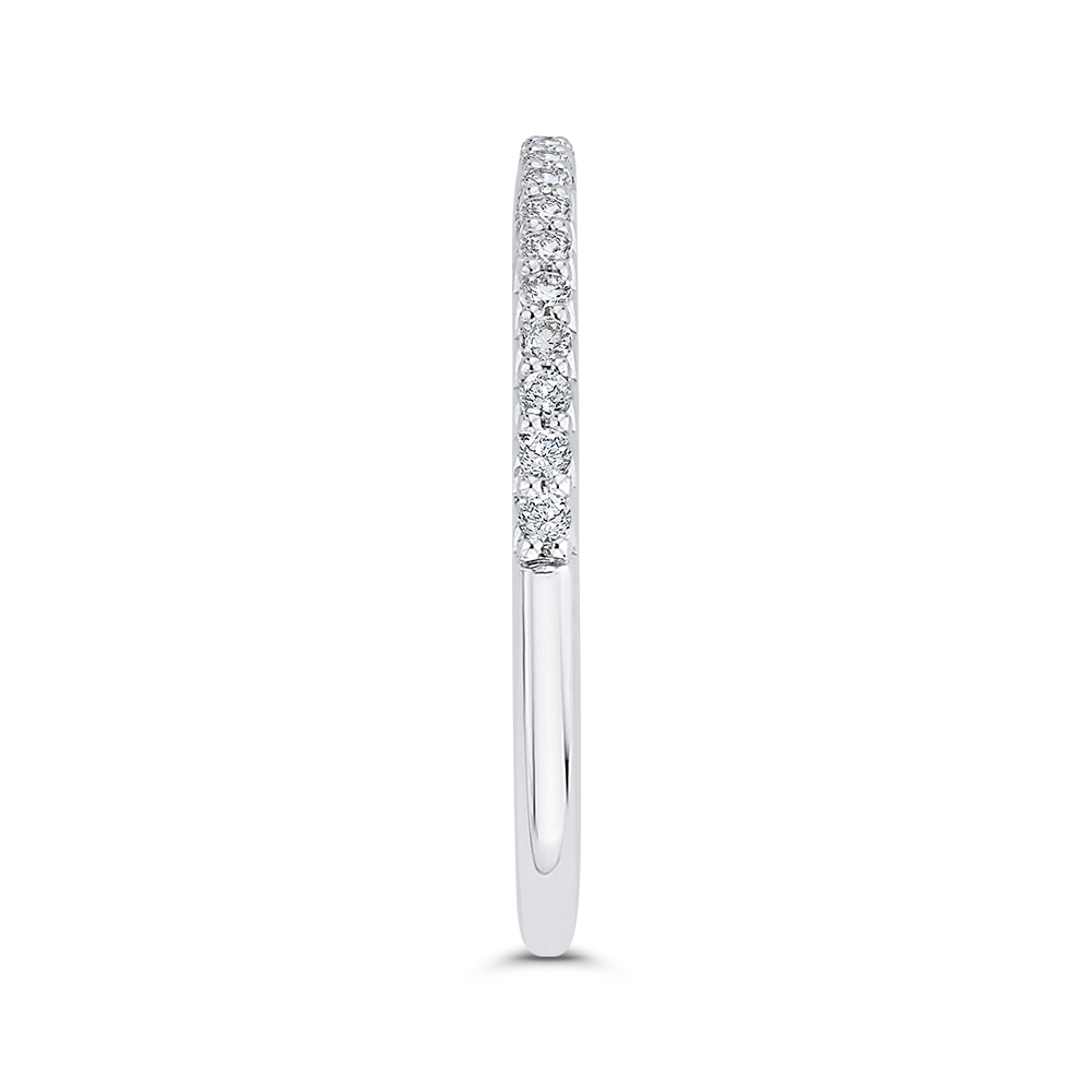 Diamond Half-Eternity Wedding Band in 14K White Gold